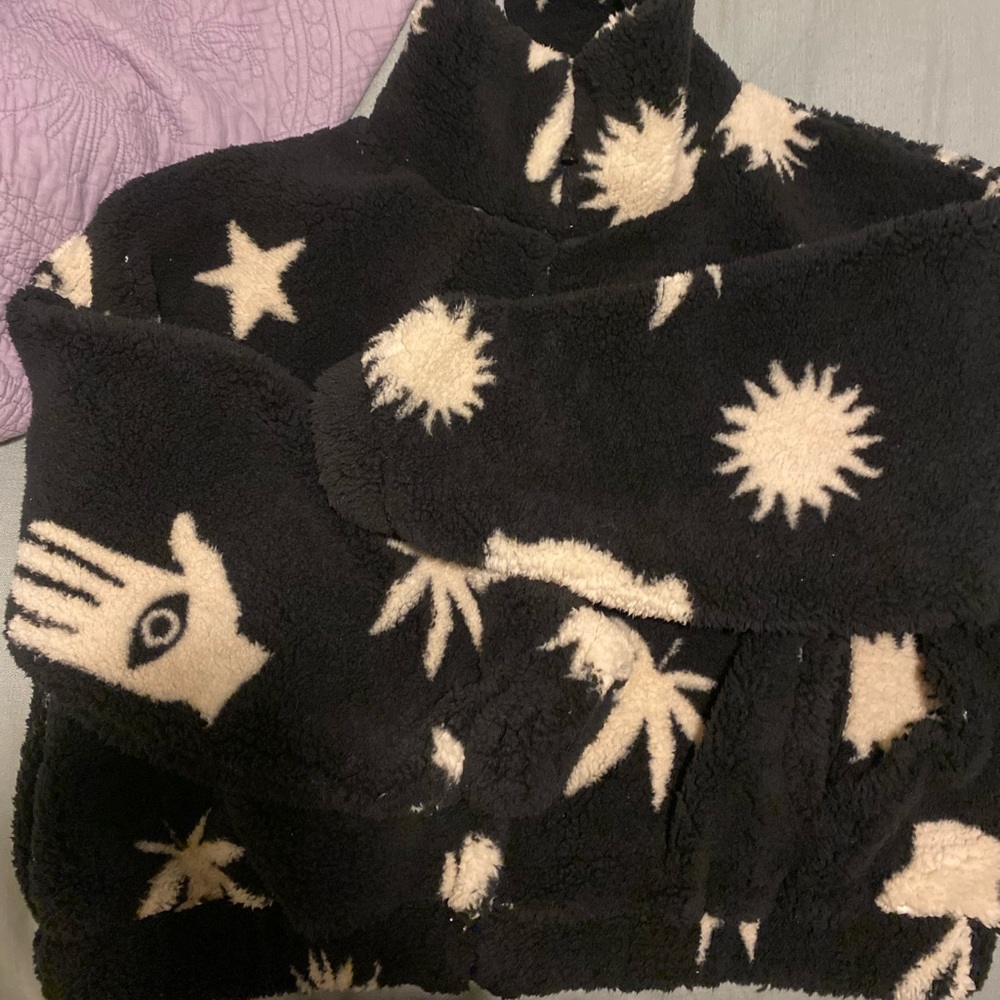 Urban Outfitters Evil eye Sherpa Jacket